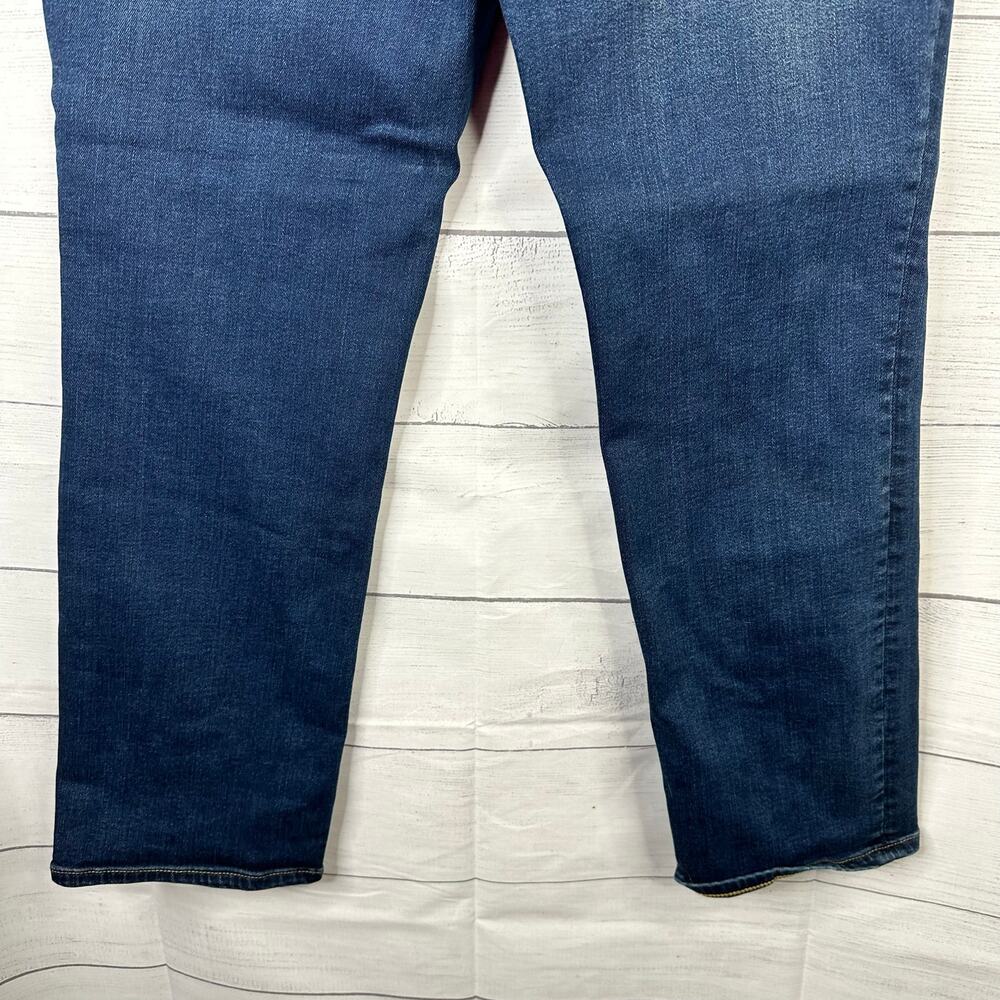 Lands End Womens size 8 Petite Mid Rise Straight Denim Jeans - Picture 6 of 11